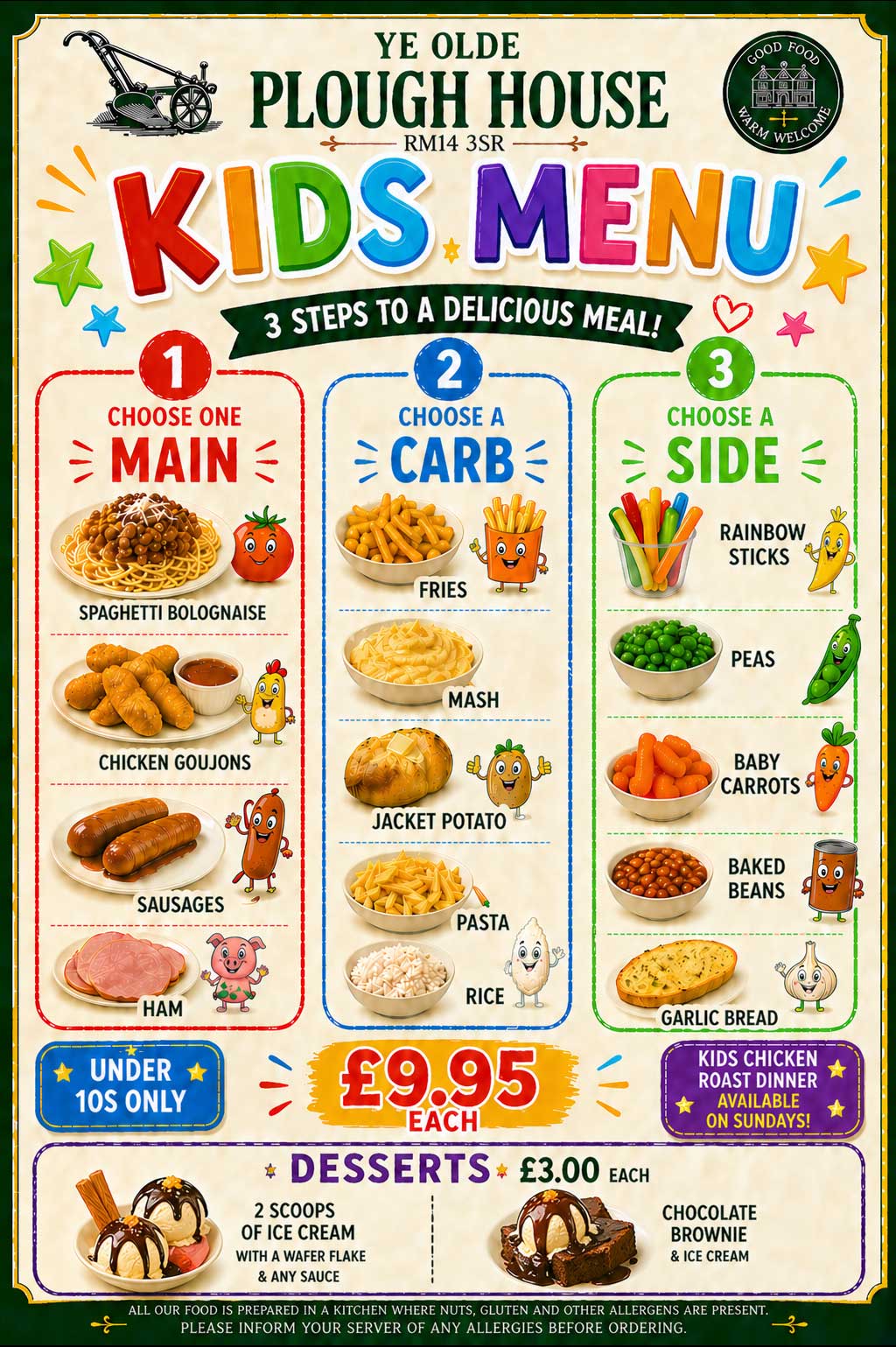 Menu Childrens